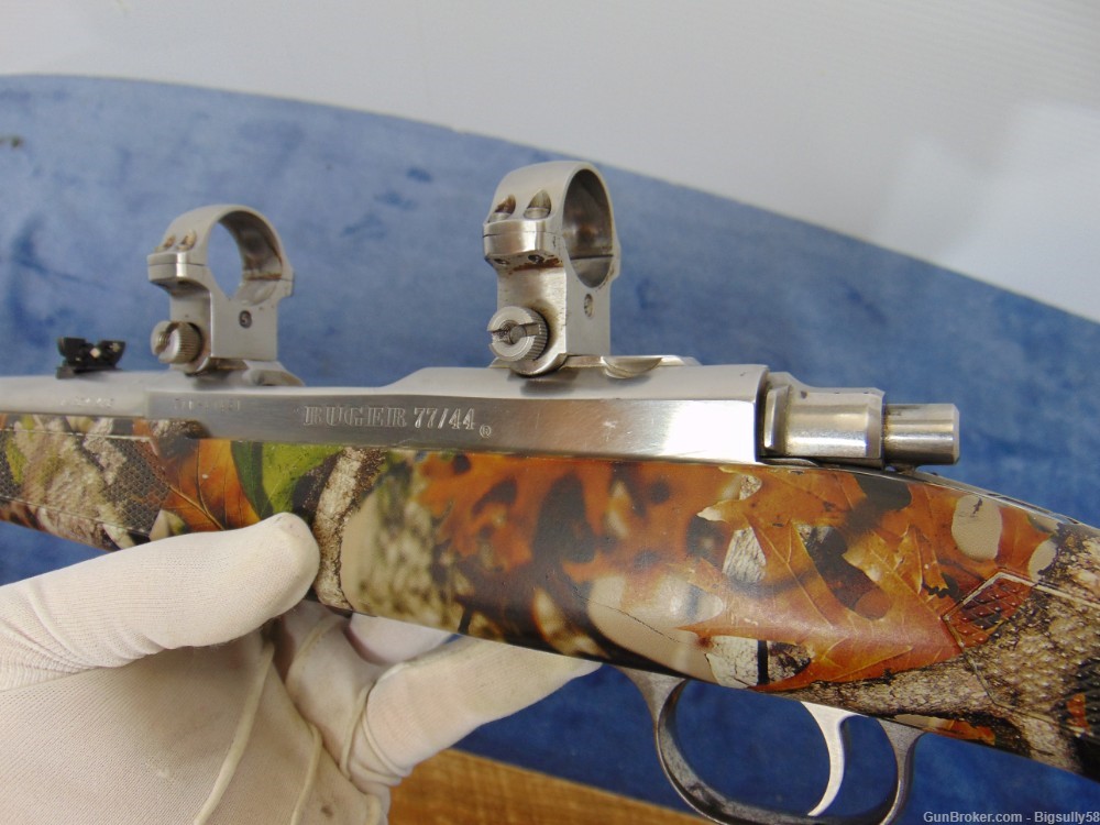 VERY RARE RUGER 77/44 FACTORY CAMO STOCK ALL STAINLESS 44 MAGNUM 2015-img-15
