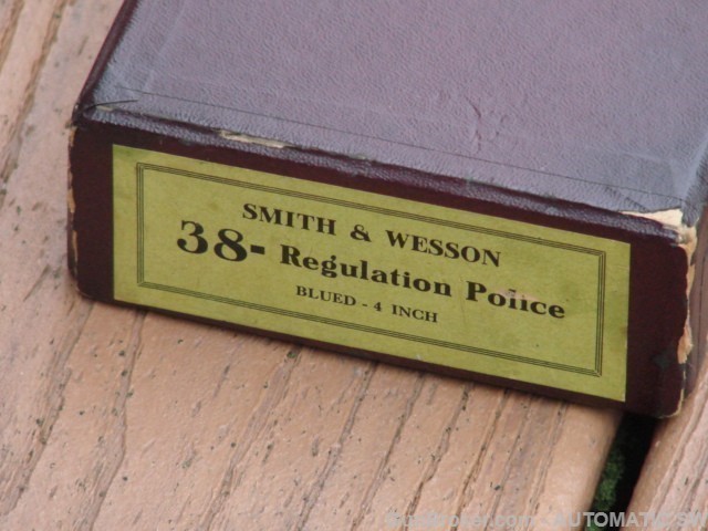 Smith Wesson 38 Regulation Police Pre Model 33 4" 38 S&W 5 Screw 1917-40 -img-91
