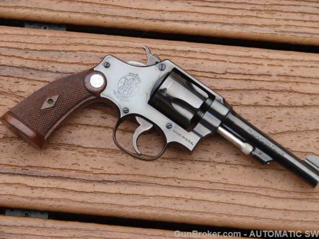 Smith Wesson 38 Regulation Police Pre Model 33 4" 38 S&W 5 Screw 1917-40 -img-18