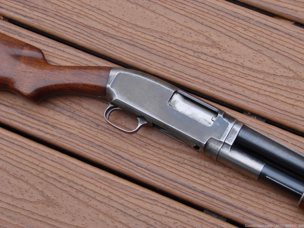 Winchester Model 12 30" FULL 1928 Nickel Steel 12 ga SOLID RIB-img-0