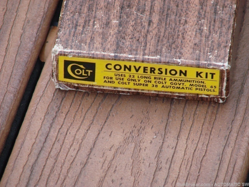 Colt .22 Cal Conversion Kit 22LR 1964 Original Sales Receipt 4 7/8" Barrel-img-68
