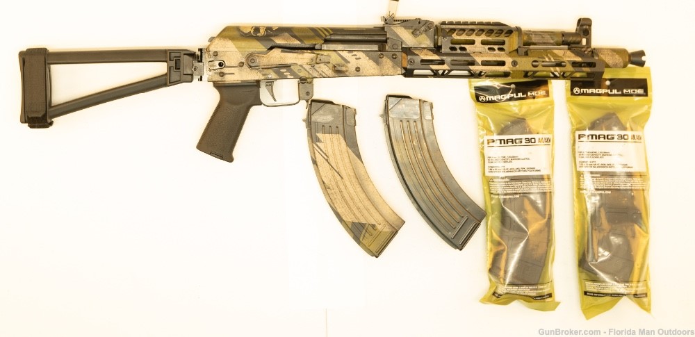 Custom Cerakote AK-104 Pistol Side Folder ALG Trigger and JMAC Custom Rail-img-0