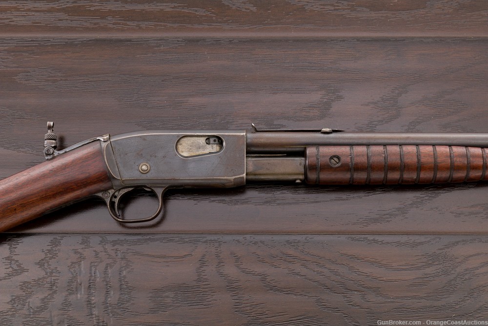 Remington Model 12A Slide Action Takedown Rifle, .22 cal 22” Bbl, w/ Sight -img-2