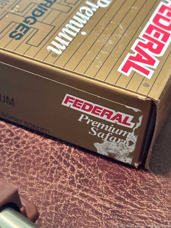 375 H&H Rifle Ammunition Ammo 300 gr Bonded Bullet 1 Box of 20 by Federal  -img-3