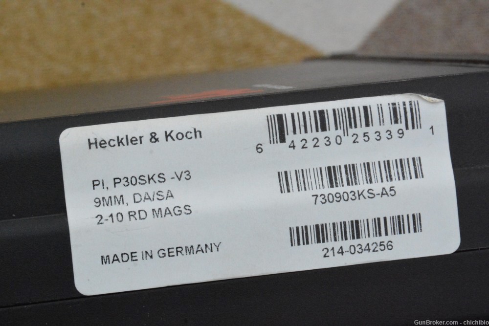 Heckler & Koch HK P30SK V3 9mm, SUBCOMPACT, EXC.-img-7