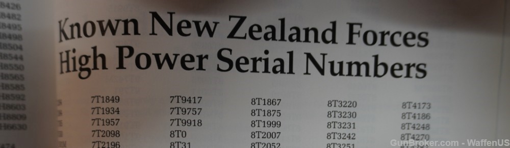 NEW ZEALAND Inglis Browning Hi Power DOCUMENTED by serial Clive Law book -img-10