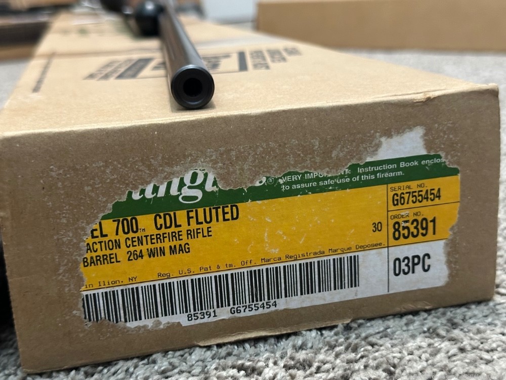 Remington 700 CDL Fluted 264 win mag rare limited 1 of 75 W box 2008-img-18