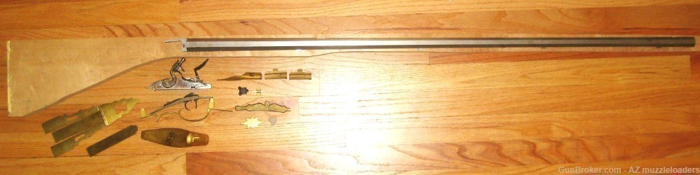 Kentucky Flintlock Rifle Parts Set,  Swamped Green Mt Barrel, Muzzleloader-img-1