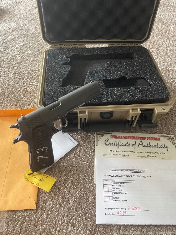 CMP 1911 Remington Rand Rack Grade. Collector and shooter piece-img-0