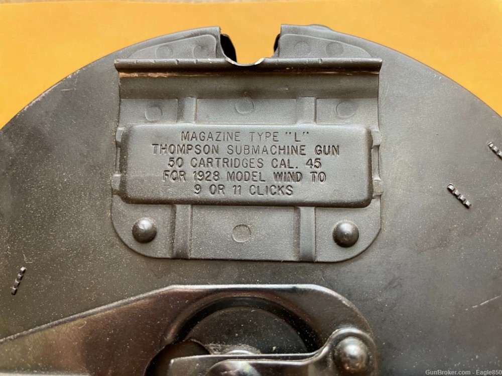 New Thompson Sub Machine Gun Auto Ordinance 50 Rd Drum-img-2