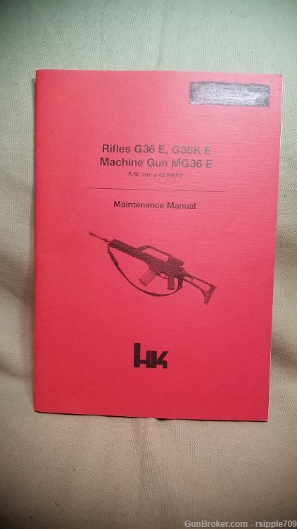 HK G36E, G36K and MG36E Machine Gun Manual-img-0