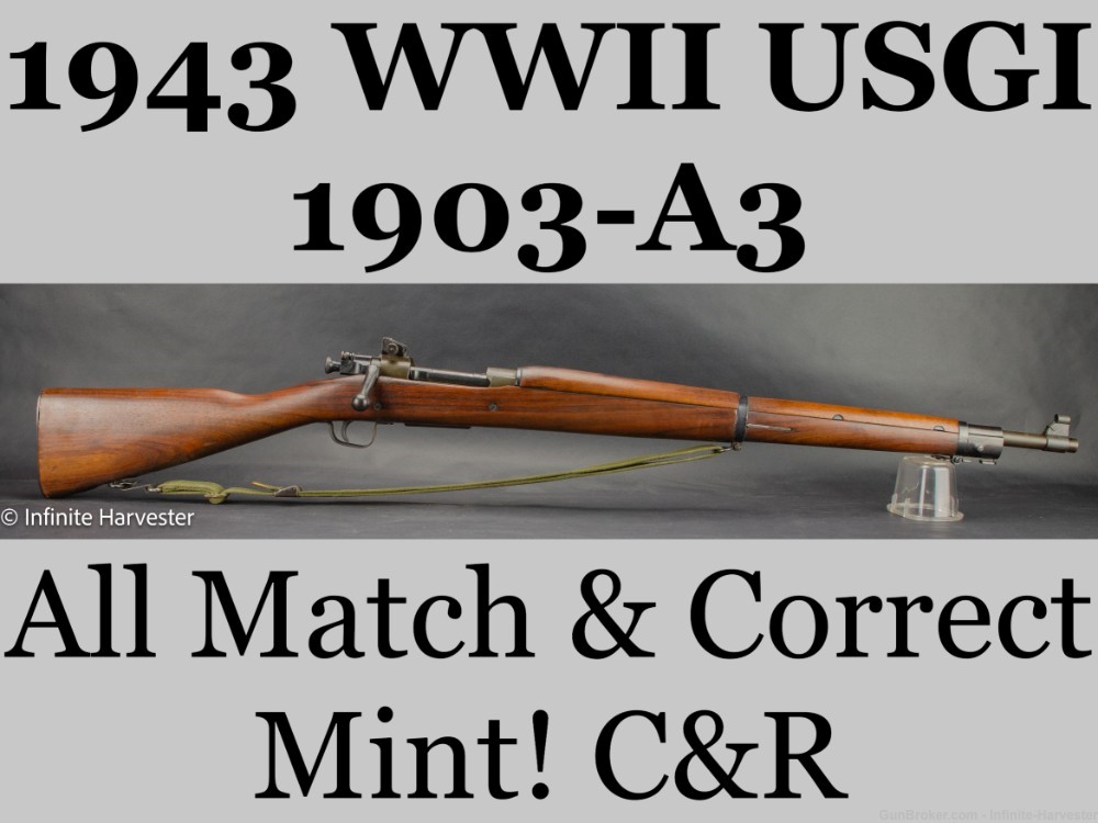Remington 1903A3 1903 A3 M1903 03 03A3 USGI M1903 WW2 USGI 03 Remington-img-0