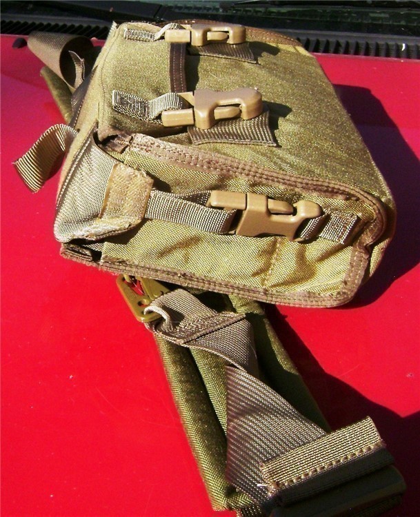 M240 M249 M60 1919 300 round Feeder Bag Khaki Ammo Carrier-img-2