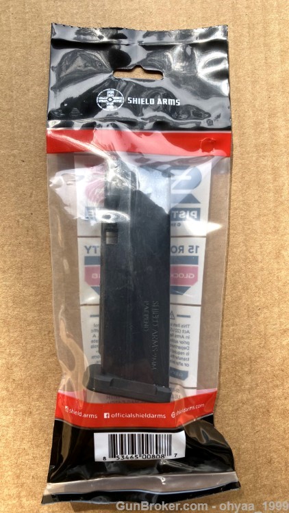New 4-Pack Shield Arms S15 Gen 2 15 Round 9mm Magazines Glock 43X 48 NoRsv-img-3