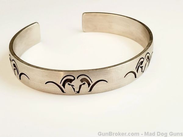 925 Sterling Silver Cuff Bracelet w/Engraved Argali Heads. UNISEX.*REDUCED*-img-0