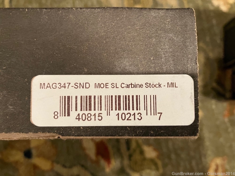 Magpul SL Stock, Grip, and Handguard in Rare Discontinued Sand Color-img-2