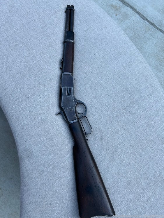 Ultra RARE Winchester 1873 Trapper 14” !-img-45