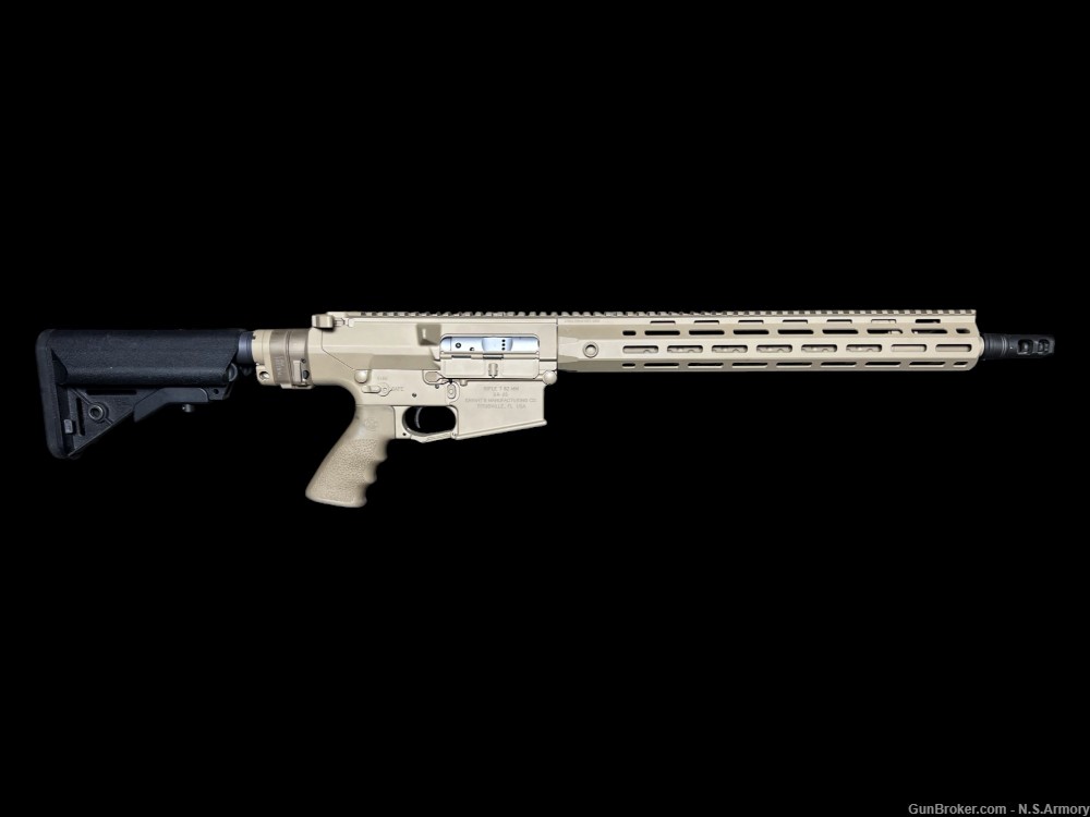 Desirable KAC Knights Armament Company Dimple Barreled Taupe SR-25 ACC-img-0