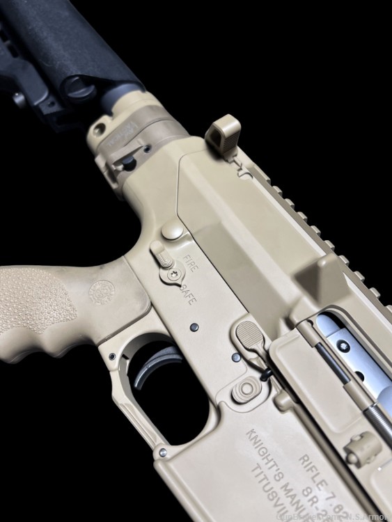 Desirable KAC Knights Armament Company Dimple Barreled Taupe SR-25 ACC-img-5