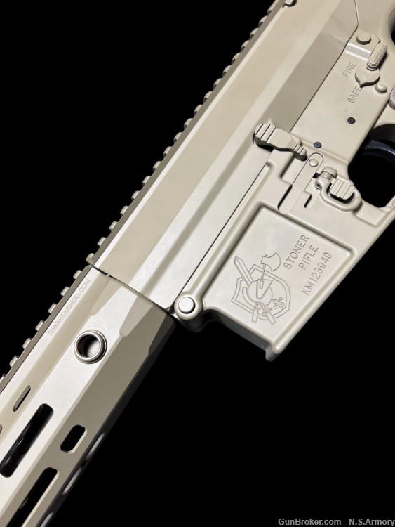 Desirable KAC Knights Armament Company Dimple Barreled Taupe SR-25 ACC-img-11