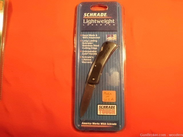 Schrade SP2CP Raider Knife Lightweight Lockback SS Blade Made in USA-img-1