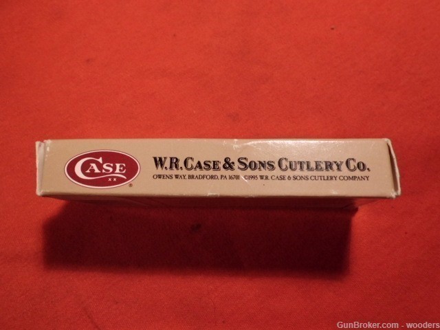 Case XX Canoe Red Jigged Bone 62131 SS 2 Blade Folding Knife Box 1996 USA-img-1