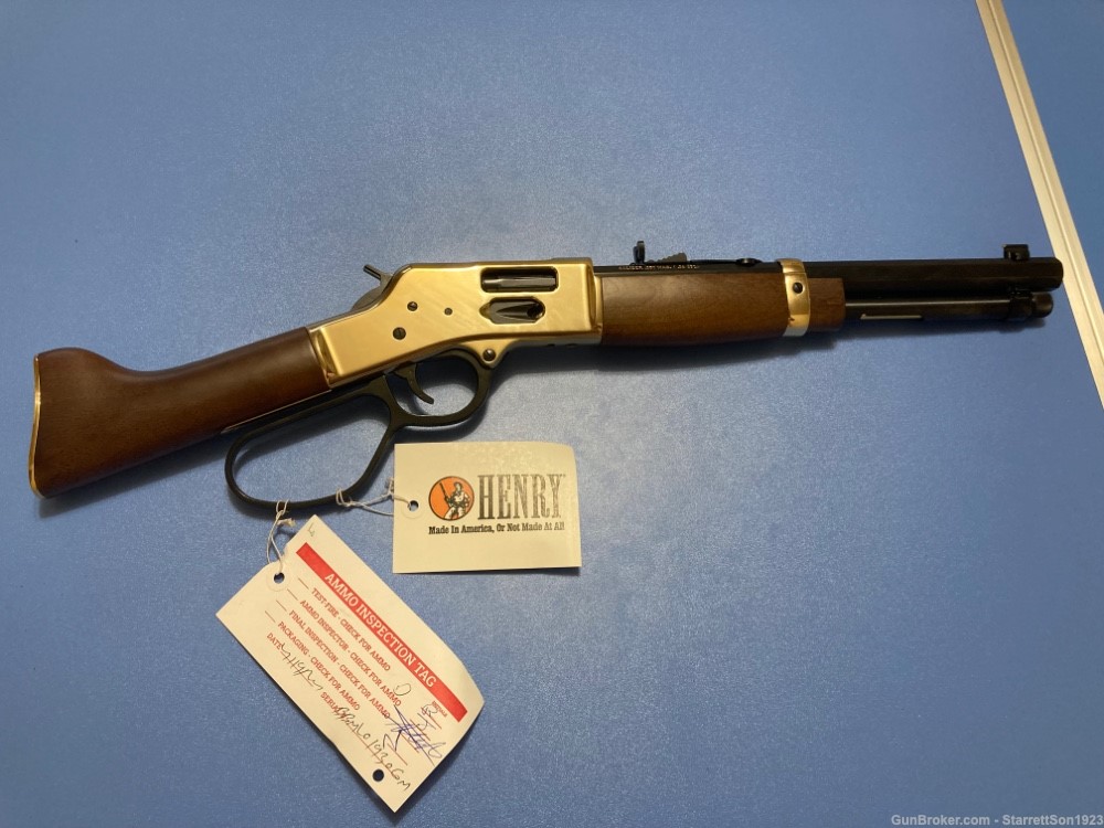 HENRY LEVER ACTION MARES LEG .357MAG BRASS SIDE GATE H006GMML FNIB-img-1