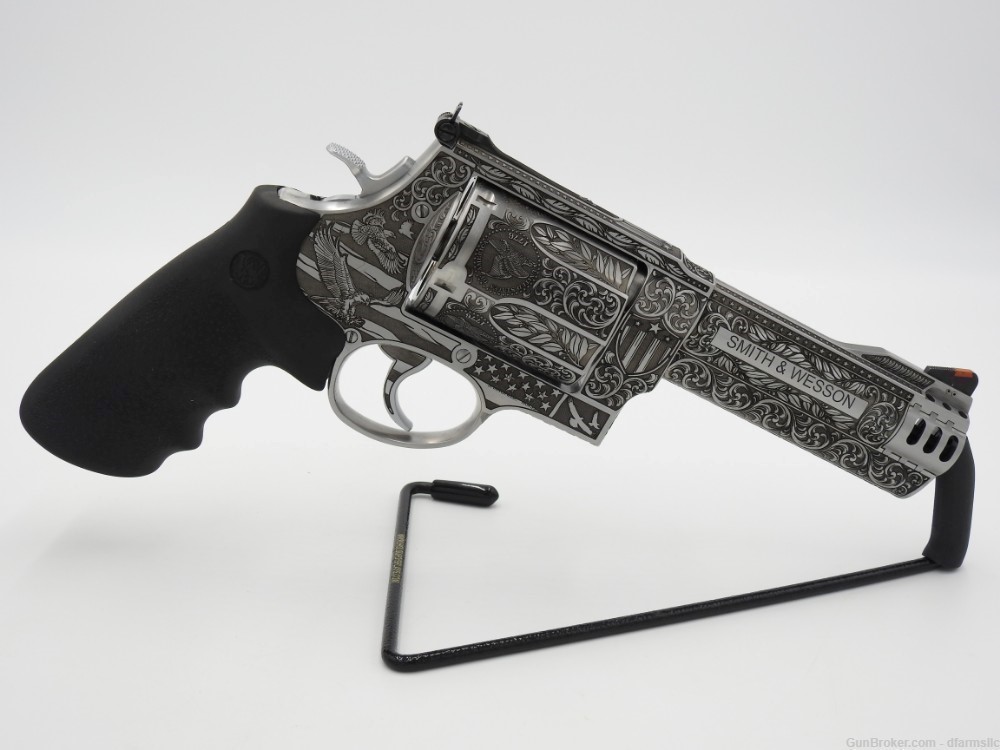 Ultra Rare Custom Engraved Smith & Wesson 460V 460 S&W  5" Comp US Patriot-img-13