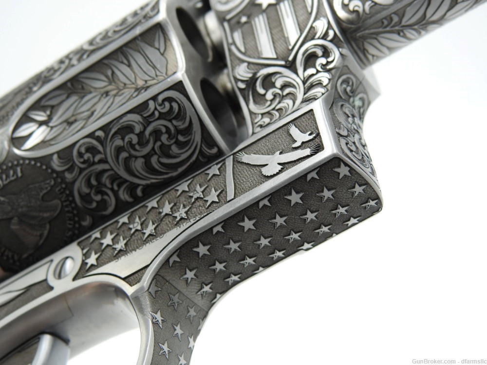 Ultra Rare Custom Engraved Smith & Wesson 460V 460 S&W  5" Comp US Patriot-img-22