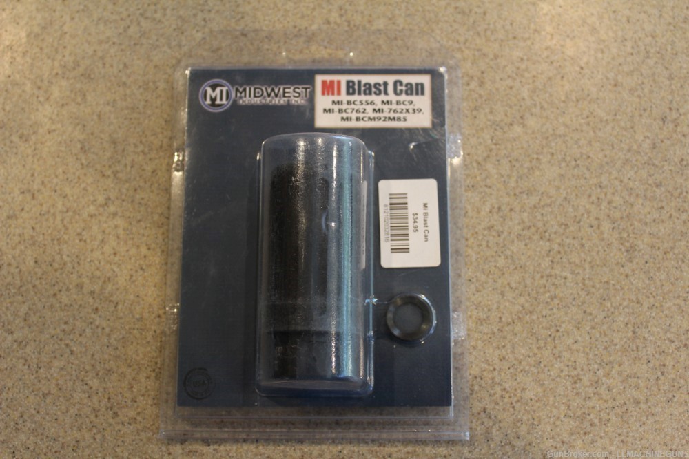 Midwest Industries 9mm Blast Can For AR15 1/2 x 36 Threads New -img-0