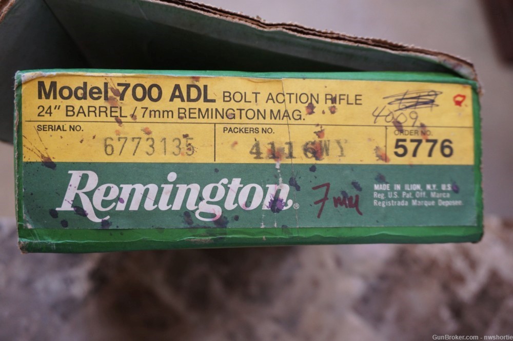 Remington model 700 ADL 7mm Rem Mag 24 inch NIB-img-1