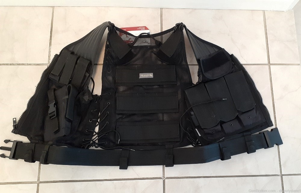 DRACO TACTICAL VEST - Outside Wear AR-15 Pistol Mag Pouches *FREE SHIPPING*-img-5