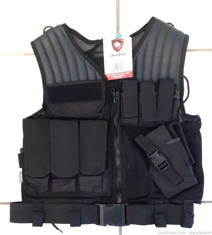 DRACO TACTICAL VEST - Outside Wear AR-15 Pistol Mag Pouches *FREE SHIPPING*-img-0
