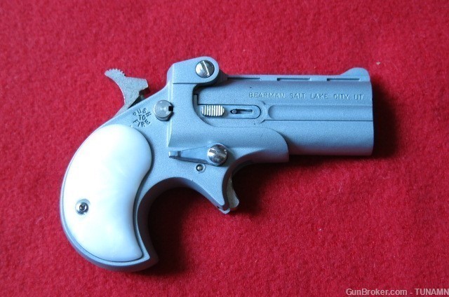 Bearmman  Cobra - Classic Derringer 22 LR 2.4" Barrel, Satin, Pearl Grips -img-6