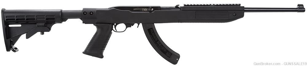 Ruger 10/22 Tapco Semi-Automatic 22 Long Rifle (LR) 18.5" 25+1 Tapco Black -img-0