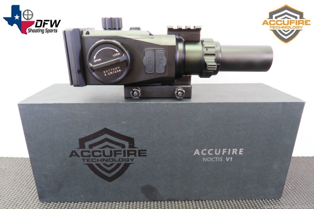 PENNY! ACCUFIRE NOCTIS V1 3.8-23X NIGHT VISION RIFLESCOPE W/ IR ILLUM, NIB!-img-0