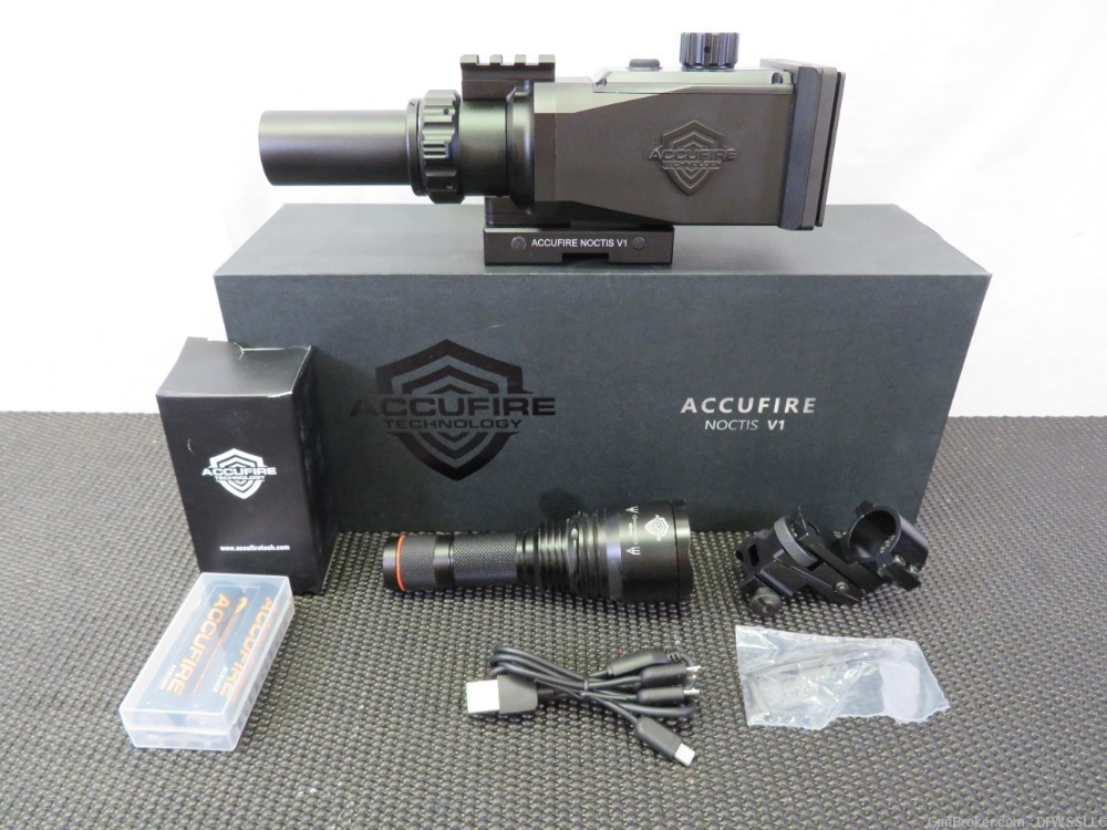 PENNY! ACCUFIRE NOCTIS V1 3.8-23X NIGHT VISION RIFLESCOPE W/ IR ILLUM, NIB!-img-1