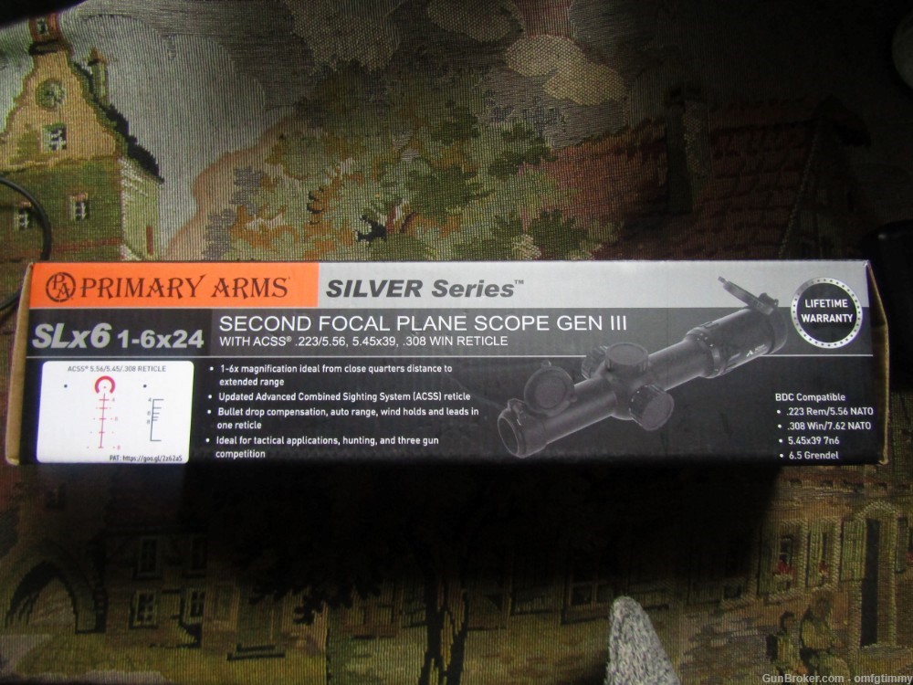 Primary Arms SLx 1-6x24 SFP Rifle Scope Gen III - Illuminated ACSS Reticle-img-7