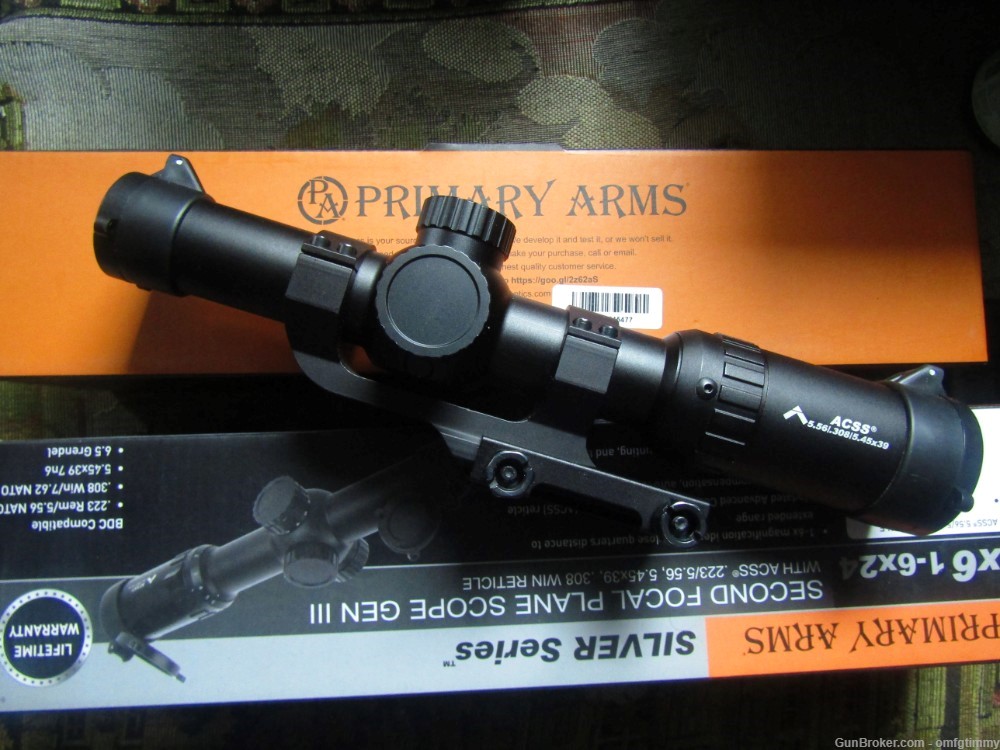 Primary Arms SLx 1-6x24 SFP Rifle Scope Gen III - Illuminated ACSS Reticle-img-1