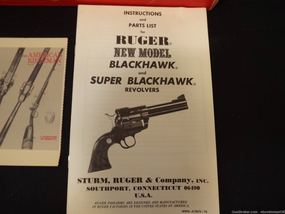 Ruger Convertible .357 Mag/9 mm New Model Blackhawk 1976 BN-34X-img-24