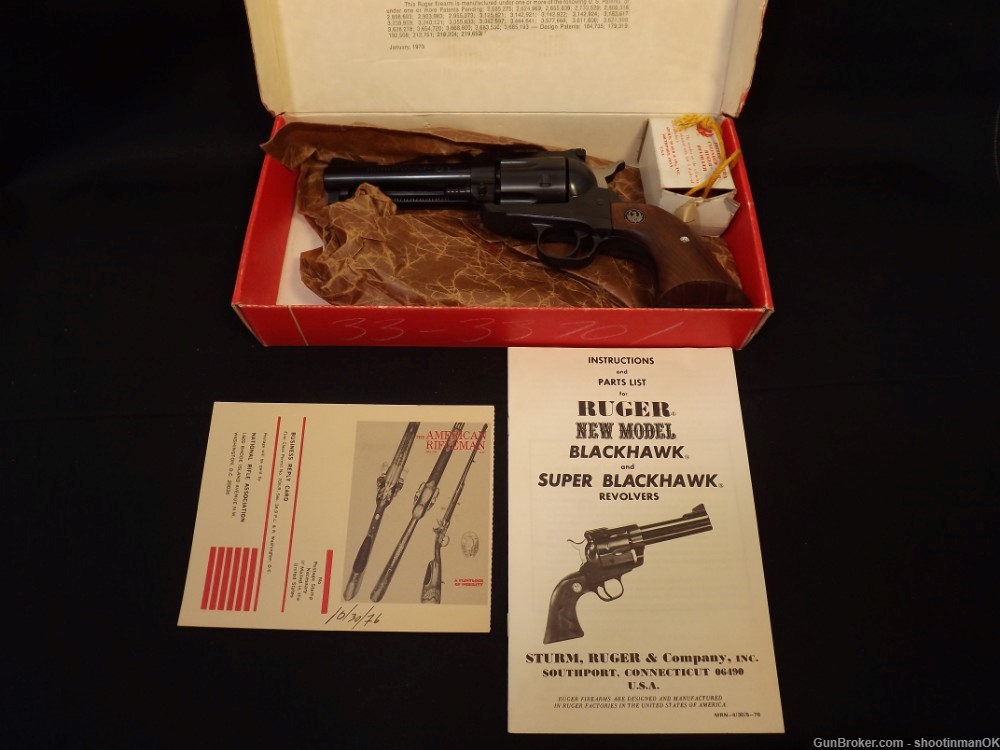 Ruger Convertible .357 Mag/9 mm New Model Blackhawk 1976 BN-34X-img-19