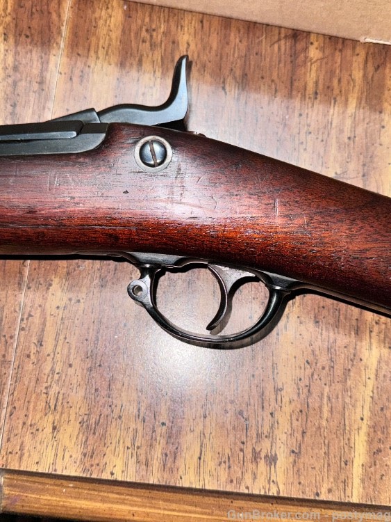 SPRINGFIELD 1884 carbine 45-70 govt EXC 45/70 upgd front sight NOFFL MINTY -img-6