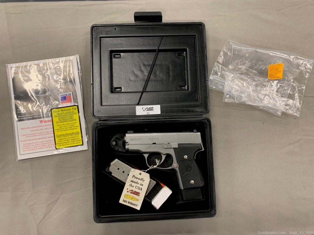 KAHR ARMS MK40 in Stainless Steel - IN BOX!  MINT-img-0