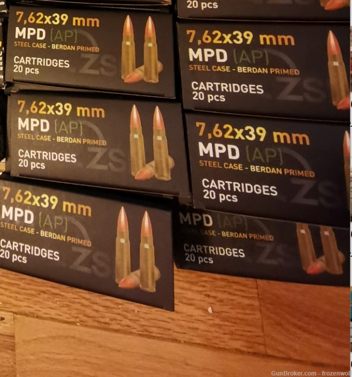 500 rounds of ZSR M43 7.62x39 AK/SKS Ammo-img-3