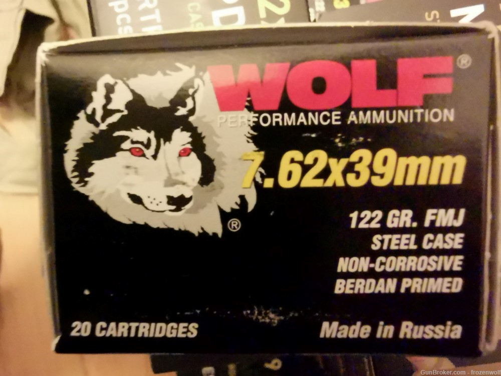 500 rounds of Wolf M43 7.62x39 AK/SKS Ammo-img-0