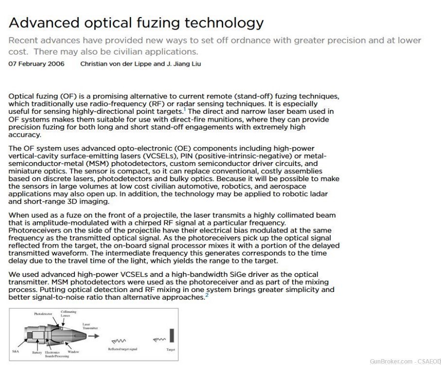 NAVY PROTOTYPE SMART OPTICAL PROXIMITY  FUZE MK 92-img-7