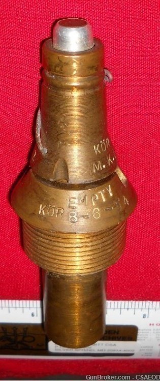 POLISH SUPER RARE ARTILLERY FUZE  FROM Col. Jarrett COLLECTION-img-5