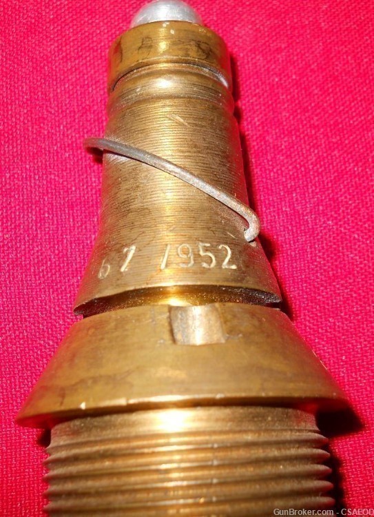 POLISH SUPER RARE ARTILLERY FUZE  FROM Col. Jarrett COLLECTION-img-3