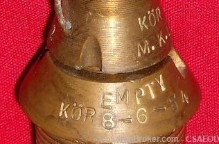 POLISH SUPER RARE ARTILLERY FUZE  FROM Col. Jarrett COLLECTION-img-6