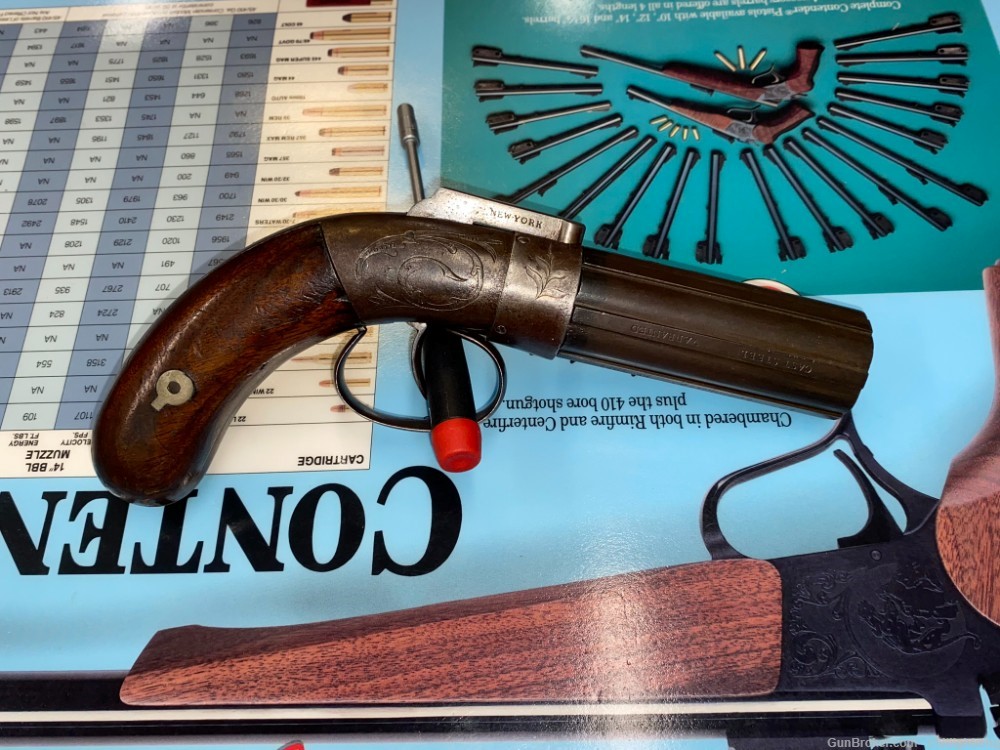 $1 Start Antique W.W Sprague & Marston 32 cal pepperbox.  no ffl -img-0